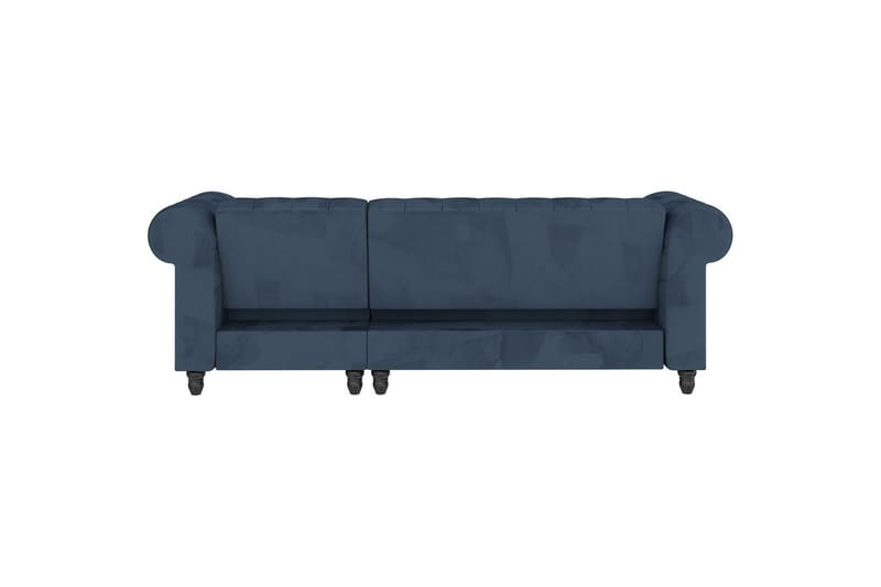 Vuodesohva Felix 241x154x83 cm, Sininen, Sametti/Puu/Metalli - 241x154x83 cm, Sininen, Sametti/Puu/Metalli - Huonekalut - Sohva - Vuodesohva