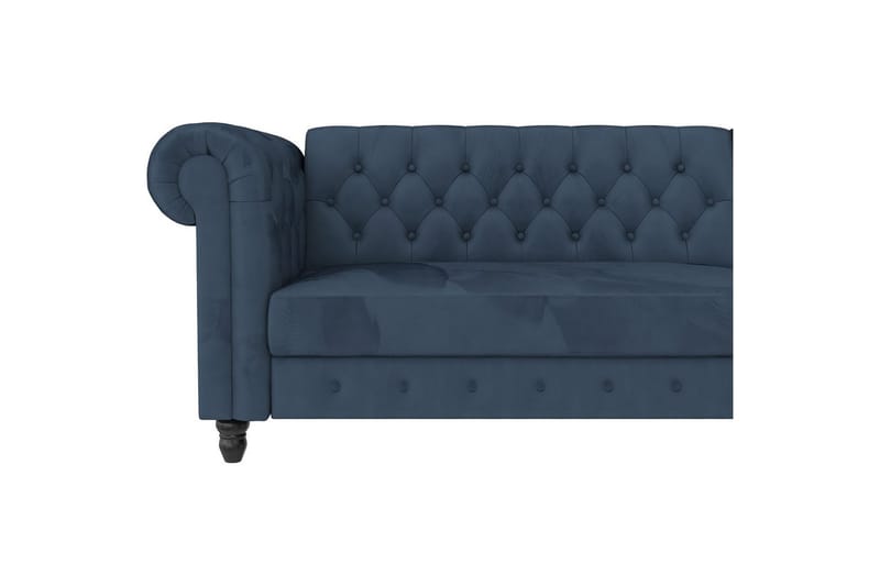 Vuodesohva Felix 241x154x83 cm, Sininen, Sametti/Puu/Metalli - 241x154x83 cm, Sininen, Sametti/Puu/Metalli - Huonekalut - Sohva - Vuodesohva