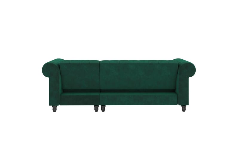 Vuodesohva Felix 241x154x83 cm, Tummanvihreä, Sametti - 241x154x83 cm, Tummanvihreä, Sametti - Huonekalut - Sohva - Vuodesohva