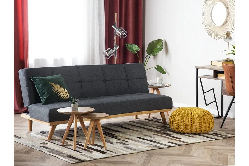Vuodesohva Froya 183 cm - Harmaa - Huonekalut - Sohva - Vuodesohva - 3 istuttava vuodesohva