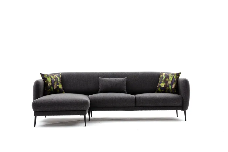Vuodesohva Genna 3:n ist Divaanilla - Antrasiitti - Huonekalut - Sohva - Vuodesohva