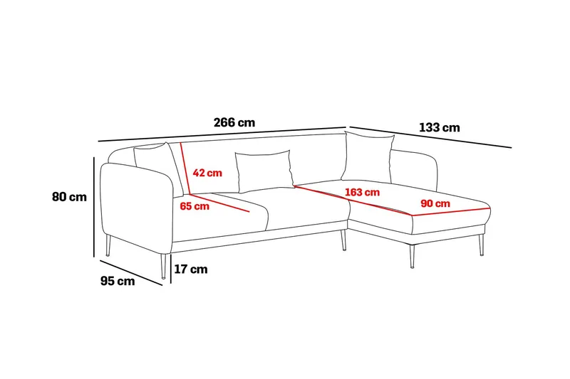 Vuodesohva Genna 3:n ist Divaanilla - Beige - Huonekalut - Sohva - Divaanisohva - 3 istuttava sohva divaanilla