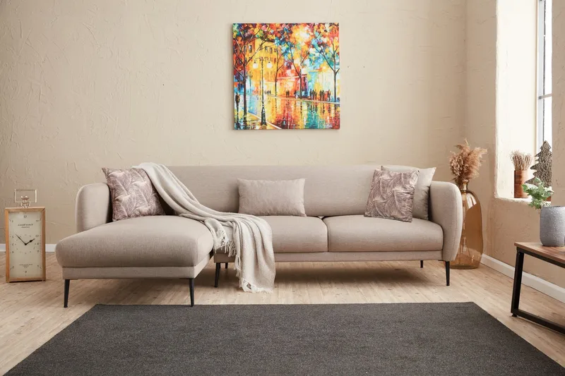 Vuodesohva Genna 3:n ist Divaanilla, Beige