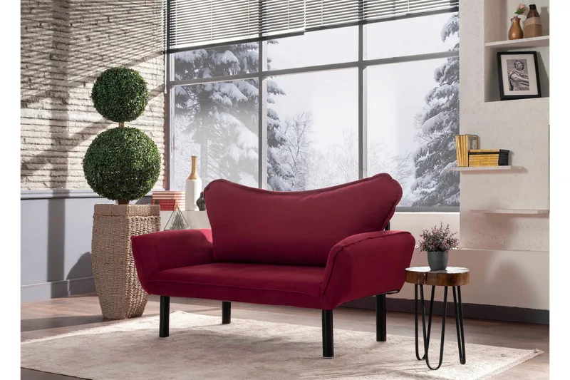 Vuodesohva Golda 2:n ist - Viininpunainen - Huonekalut - Sohva - Vuodesohva
