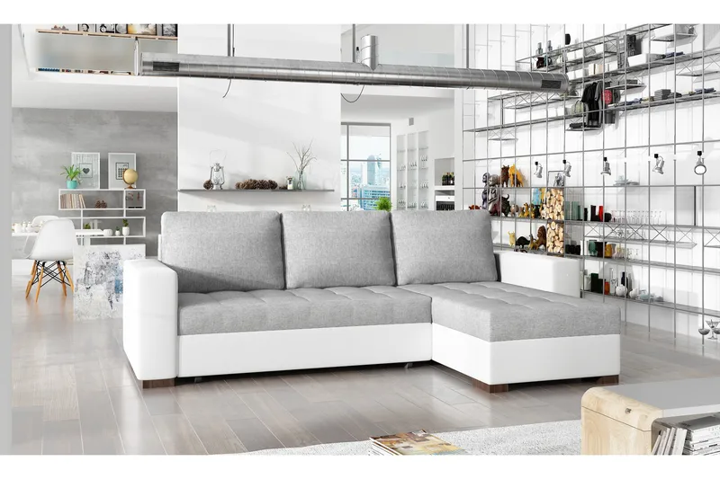 Vuodesohva Grazalema divaanilla, Harmaa/Valkoinen