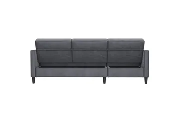 Vuodesohva Hartford 213x153x82 cm, Antrasiitti, Sametti - 213x153x82 cm, Antrasiitti, Sametti - Huonekalut - Sohva - Vuodesohva