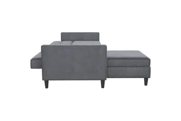 Vuodesohva Hartford 213x153x82 cm, Antrasiitti, Sametti - 213x153x82 cm, Antrasiitti, Sametti - Huonekalut - Sohva - Vuodesohva