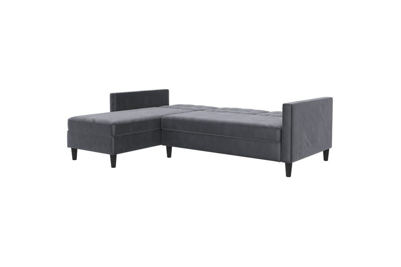 Vuodesohva Hartford 213x153x82 cm, Antrasiitti, Sametti - 213x153x82 cm, Antrasiitti, Sametti - Huonekalut - Sohva - Vuodesohva