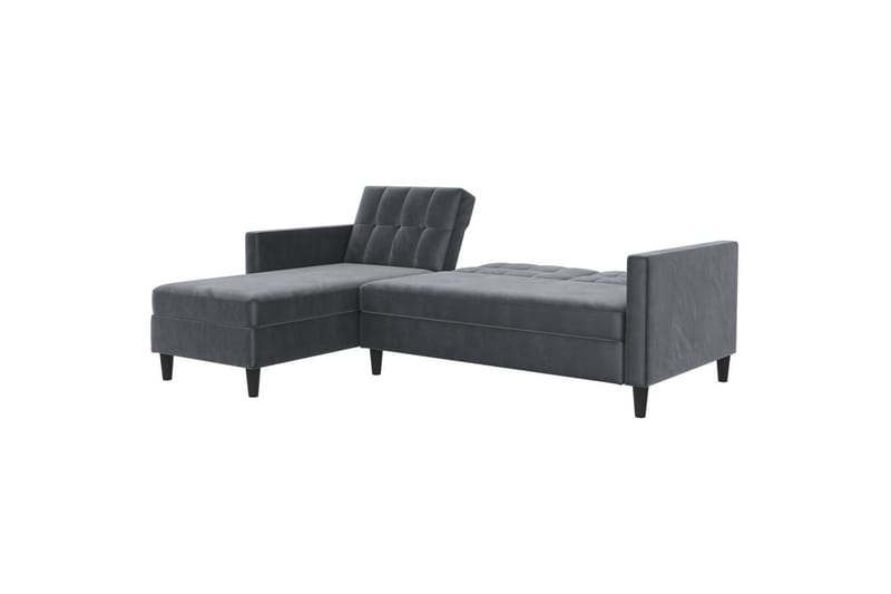 Vuodesohva Hartford 213x153x82 cm, Antrasiitti, Sametti - 213x153x82 cm, Antrasiitti, Sametti - Huonekalut - Sohva - Vuodesohva