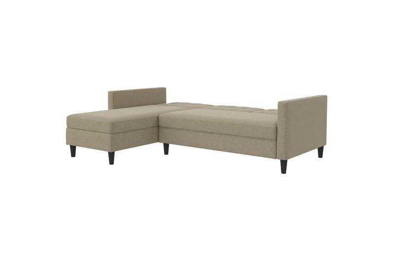 Vuodesohva Hartford 213x153x82 cm, Cappucino, Pellavakankaan näköinen (100% polyesteri) - 213x153x82 cm, Cappucino, Pellavakankaan näköinen (100% polyesteri) - Huonekalut - Sohva - Vuodesohva