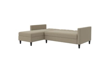Vuodesohva Hartford 213x153x82 cm, Cappucino, Pellavakankaan näköinen (100% polyesteri) - 213x153x82 cm, Cappucino, Pellavakankaan näköinen (100% polyesteri) - Huonekalut - Sohva - Vuodesohva