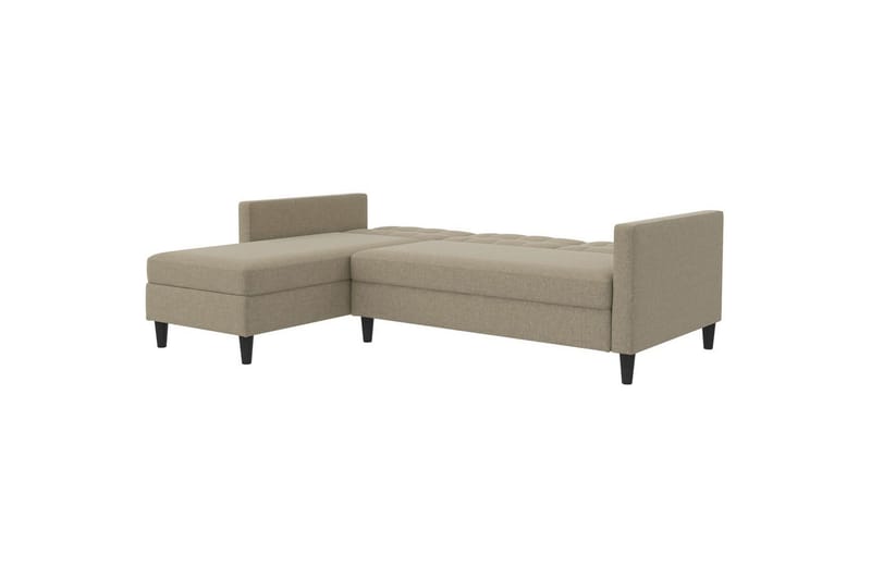 Vuodesohva Hartford 213x153x82 cm, Cappucino, Pellavakankaan näköinen (100% polyesteri) - 213x153x82 cm, Cappucino, Pellavakankaan näköinen (100% polyesteri) - Huonekalut - Sohva - Vuodesohva