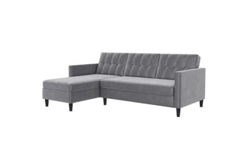 Vuodesohva Hartford 213x153x82 cm, Harmaa, Sametti