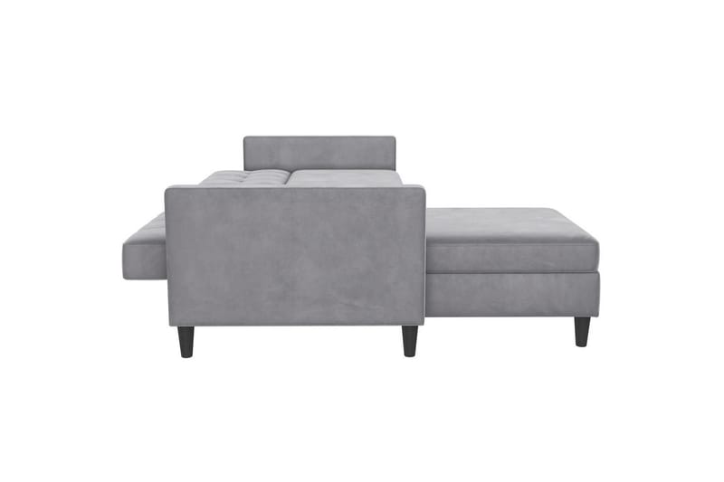 Vuodesohva Hartford 213x153x82 cm, Harmaa, Sametti - 213x153x82 cm, Harmaa, Sametti - Huonekalut - Sohva - Vuodesohva