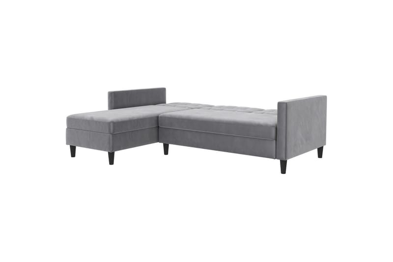 Vuodesohva Hartford 213x153x82 cm, Harmaa, Sametti - 213x153x82 cm, Harmaa, Sametti - Huonekalut - Sohva - Vuodesohva