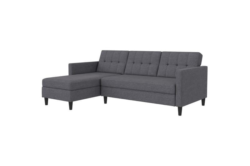 Vuodesohva Hartford 213x153x82 cm, Harmaa, Pellavakankaan näköinen (100% polyesteri) - 213x153x82 cm, Harmaa, Pellavakankaan näköinen (100% polyesteri) - Huonekalut - Sohva - Vuodesohva