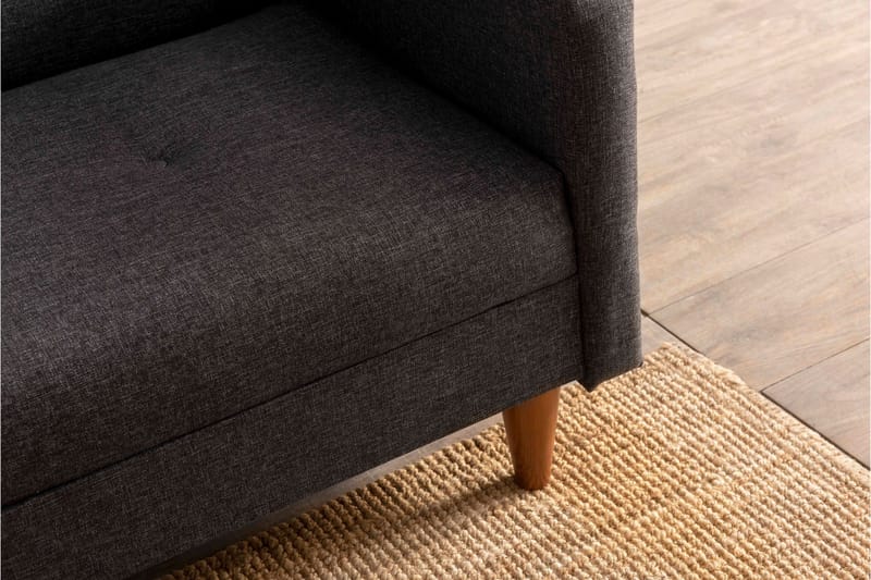 Vuodesohva Hiko - Tummanharmaa - Huonekalut - Sohva - Vuodesohva - 3 istuttava vuodesohva