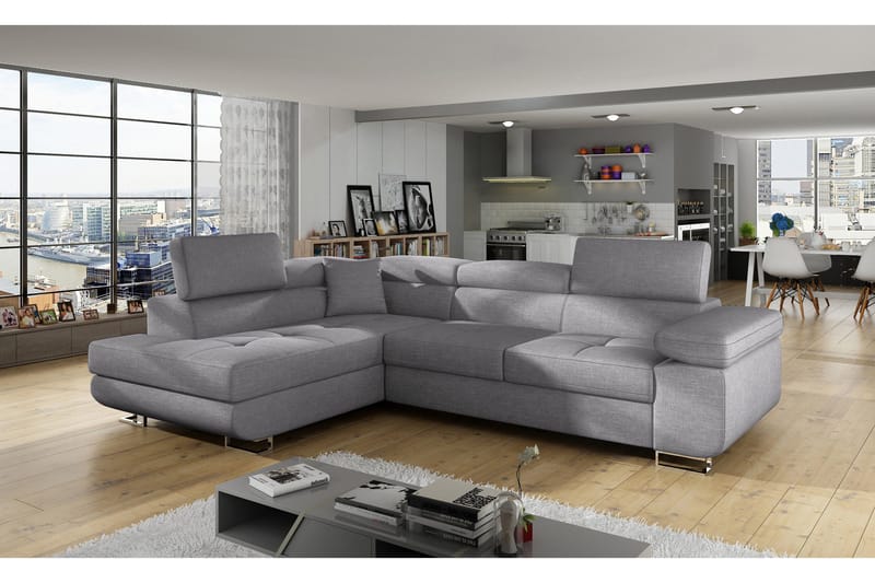 Vuodesohva Hipolito avopäädyllä 4:n ist, Vaaleanharmaa