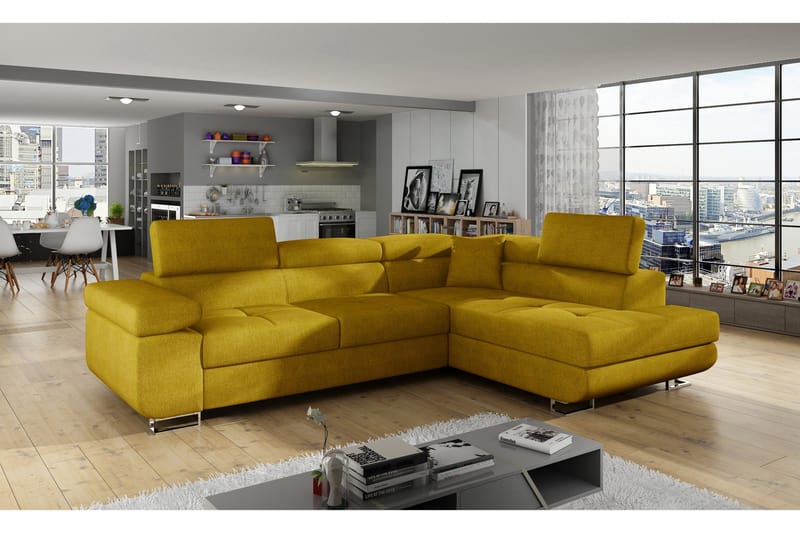 Vuodesohva Hipolito Avopäädyllä Oikea, Keltainen