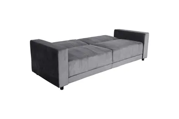 Vuodesohva ilman divaania ja šezlongia Loft24 Vuodesohva Loft24 Allie II Harmaa Sametti - Huonekalut - Sohva - Vuodesohva - 3 istuttava vuodesohva