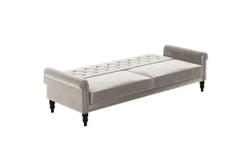 Vuodesohva ilman divaania ja shezlongia Loft24 Tyne vuodesohva 3-istuttava Beige - Huonekalut - Sohva - Vuodesohva - 3 istuttava vuodesohva
