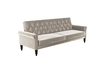 Vuodesohva ilman divaania ja shezlongia Loft24 Tyne vuodesohva 3-istuttava Beige - Huonekalut - Sohva - Vuodesohva - 3 istuttava vuodesohva