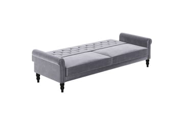 Vuodesohva ilman divaania ja shezlongia Loft24 Tyne vuodesohva 3-istuttava Tummanharmaa - Huonekalut - Sohva - Vuodesohva - 3 istuttava vuodesohva