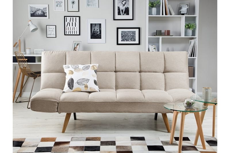 Vuodesohva Ingaro 182 cm - Beige - Huonekalut - Sohva - Vuodesohva - 3 istuttava vuodesohva