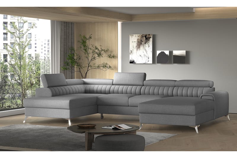 Vuodesohva Kamiko Divaanilla - Harmaa - Huonekalut - Sohva - Vuodesohva