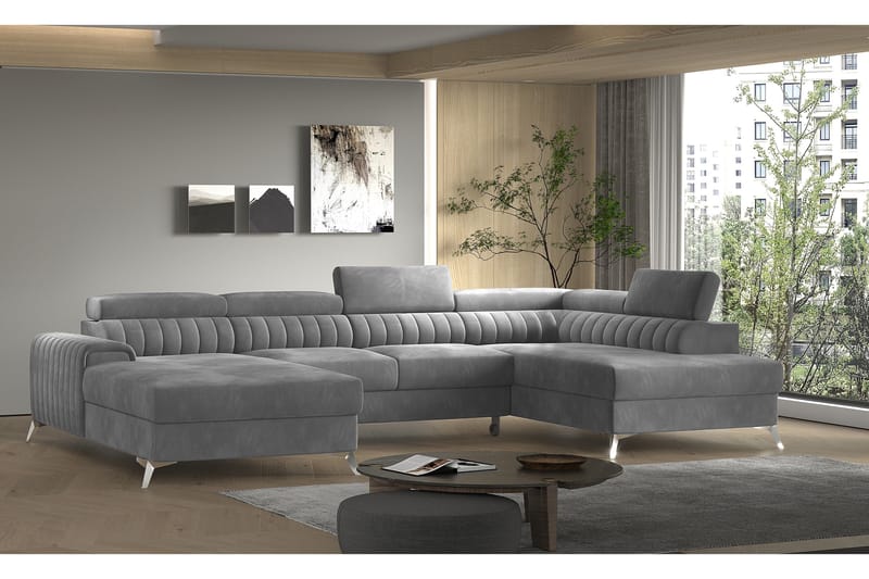 Vuodesohva Kamiko Divaanilla - Harmaa - Huonekalut - Sohva - Vuodesohva