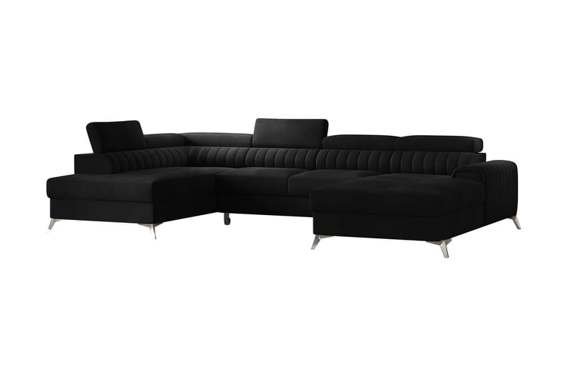 Vuodesohva Kamiko Divaanilla - Musta - Huonekalut - Sohva - Vuodesohva