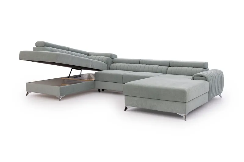 Vuodesohva Kamiko Divaanilla - Sininen - Huonekalut - Sohva - Vuodesohva