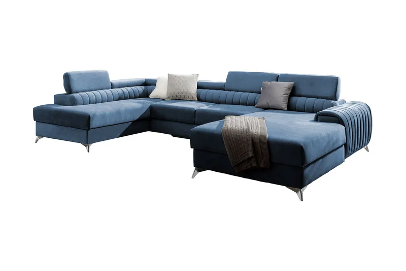 Vuodesohva Kamiko Divaanilla - Sininen - Huonekalut - Sohva - Vuodesohva