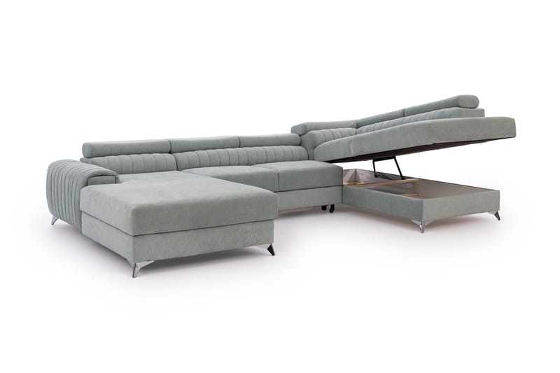 Vuodesohva Kamiko Divaanilla - Vaaleansininen - Huonekalut - Sohva - Vuodesohva