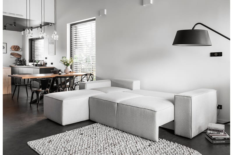 Vuodesohva Kandari Divaanilla - Beige - Huonekalut - Sohva - Vuodesohva