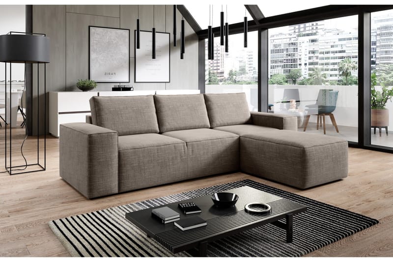 Vuodesohva Kandari Divaanilla - Beige - Huonekalut - Sohva - Vuodesohva