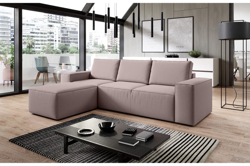 Vuodesohva Kandari Divaanilla - Harmaa - Huonekalut - Sohva - Vuodesohva