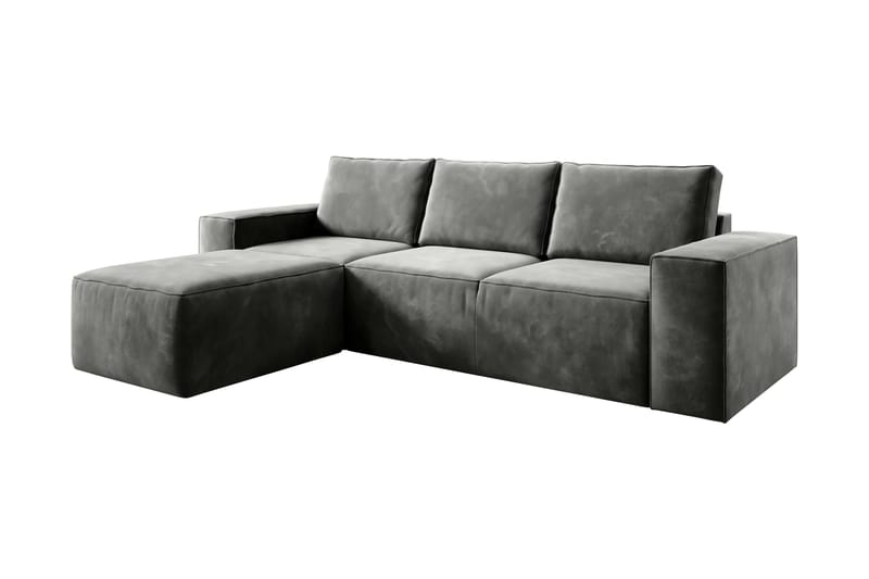 Vuodesohva Kandari Divaanilla - Harmaa - Huonekalut - Sohva - Vuodesohva