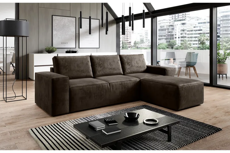 Vuodesohva Kandari Divaanilla - Roosa - Huonekalut - Sohva - Vuodesohva