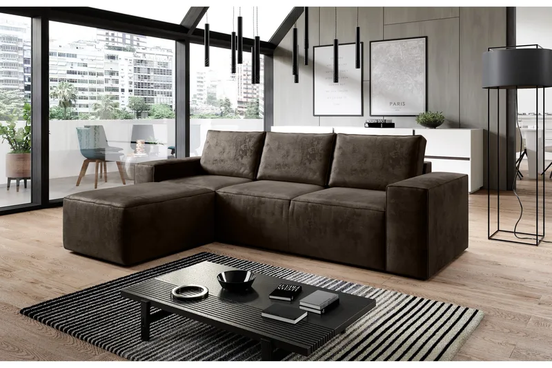 Vuodesohva Kandari Divaanilla - Roosa - Huonekalut - Sohva - Vuodesohva