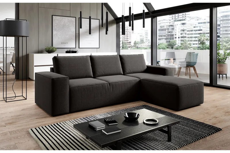 Vuodesohva Kandari Divaanilla - Ruskea - Huonekalut - Sohva - Vuodesohva