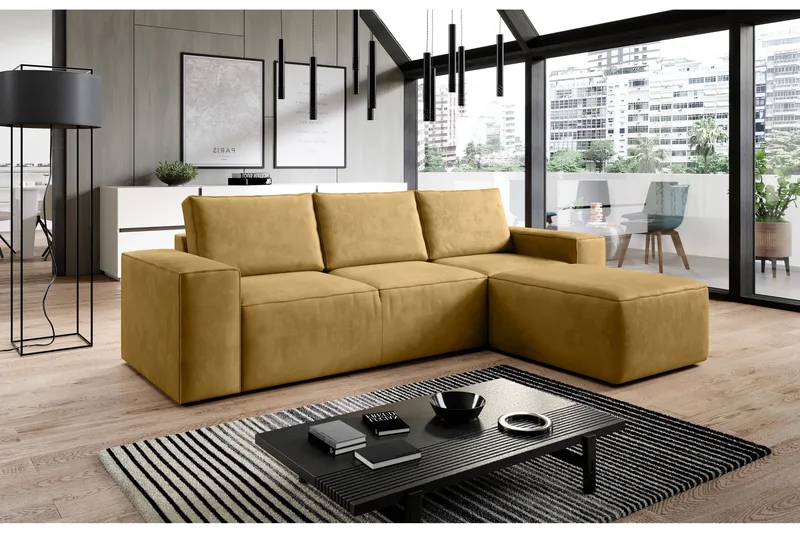 Vuodesohva Kandari Divaanilla - Ruskea - Huonekalut - Sohva - Vuodesohva