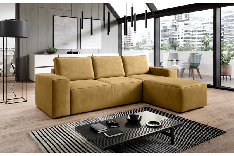 Vuodesohva Kandari Divaanilla - Ruskea - Huonekalut - Sohva - Vuodesohva