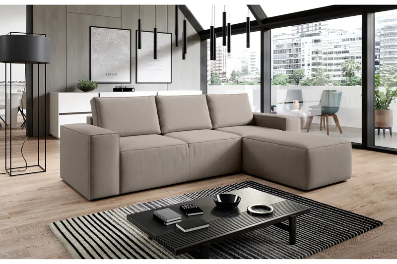 Vuodesohva Kandari Divaanilla - Ruskea - Huonekalut - Sohva - Vuodesohva