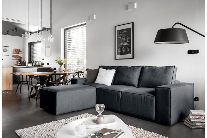 Vuodesohva Kandari Divaanilla - Sininen - Huonekalut - Sohva - Vuodesohva