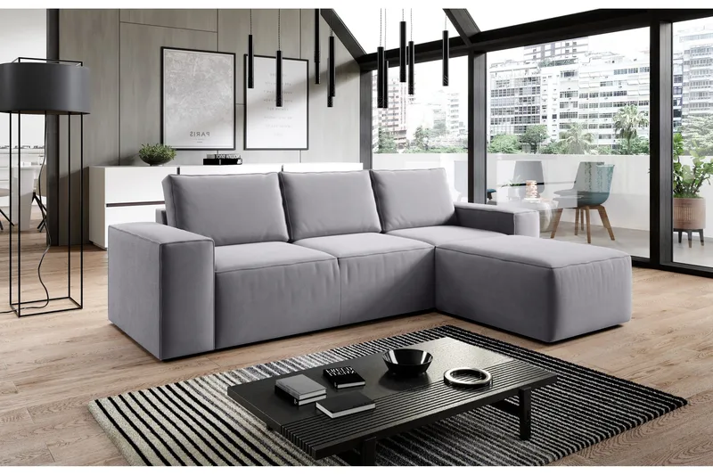 Vuodesohva Kandari Divaanilla - Tummanharmaa - Huonekalut - Sohva - Vuodesohva