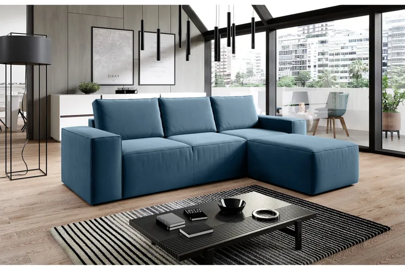 Vuodesohva Kandari Divaanilla - Turkoosi - Huonekalut - Sohva - Vuodesohva