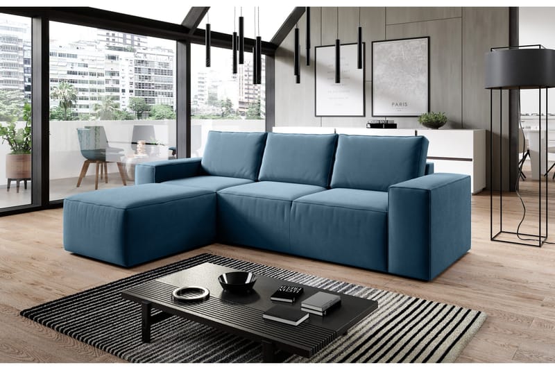 Vuodesohva Kandari Divaanilla - Turkoosi - Huonekalut - Sohva - Vuodesohva