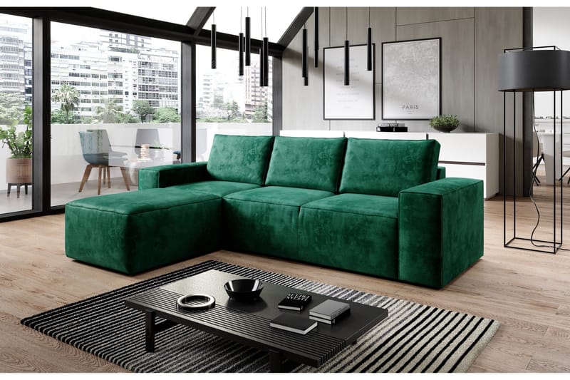 Vuodesohva Kandari Divaanilla - Turkoosi - Huonekalut - Sohva - Vuodesohva