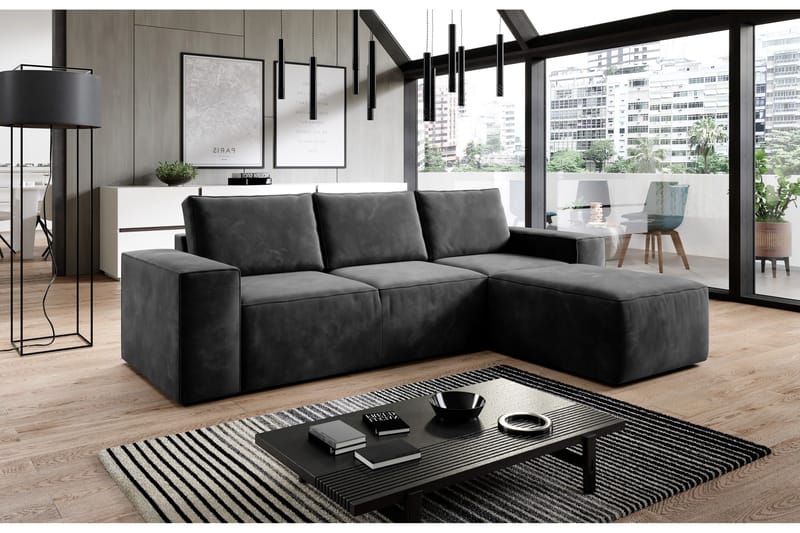 Vuodesohva Kandari Divaanilla - Vaaleanvihreä - Huonekalut - Sohva - Vuodesohva